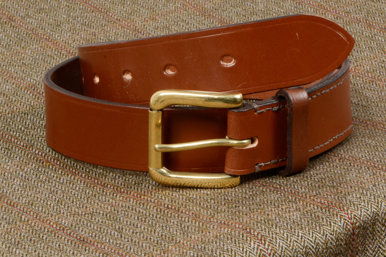 English Bridle Leather Shooting Belt - Bookster Tailoring