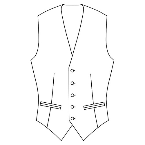 single breasted waistcoat