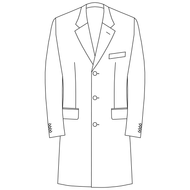 Made to Order Single Breasted Overcoat - Cotton