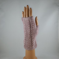 Cable Fingerless Gloves