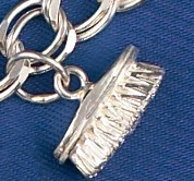 Sterling Silver Horse Brush Charm or Pendant