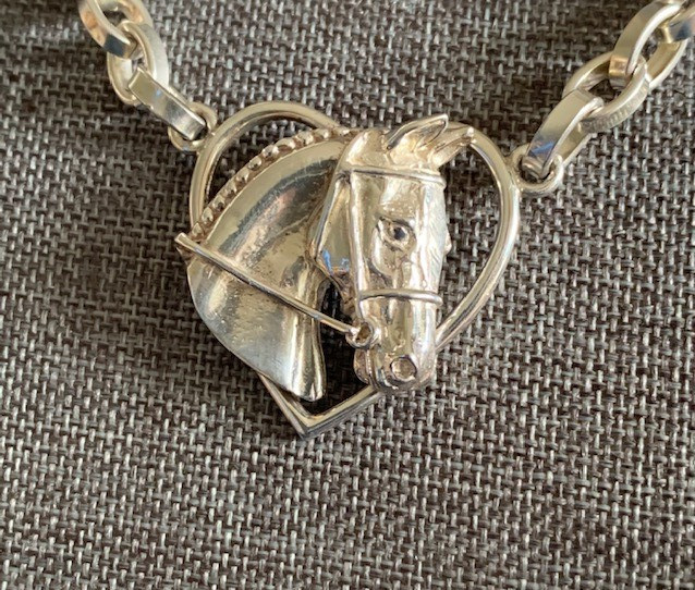 Sterling Silver Horse Necklace