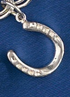 Sterling Silver Horseshoe Charm or Pendant