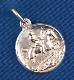 Sterling Silver Hunting Horse Charm or Pendant - Show Stable Artisans