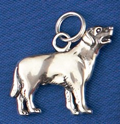 Sterling Silver Labrador retriever Charm or Pendant