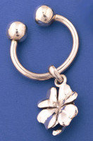 Sterling Silver Lucky Clover Key Chain