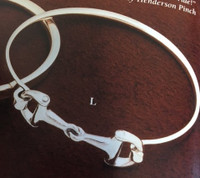 Sterling Silver  Designer Bit Bangle Bracelet