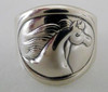 Sterling Silver Oval Fantasy Horse Ring