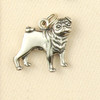 Sterling Silver Pug Dog Charm or Pendant