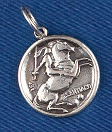 Sterling Silver St. Santiago Charm or Pendant