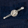 Sterling silver St. Santiago Stock pin.