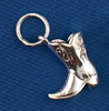 Sterling Silver Western Boot Charm