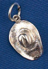 Sterling Silver Western Hat Charm or Pendant