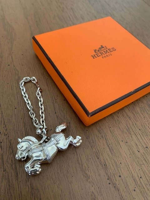 Extremely Rare Vintage Hermes Horse Key Chain - Show Stable Artisans