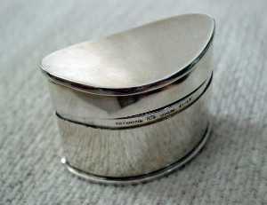 tiffany sterling silver pill box