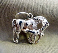 Mare and Foal Charm or Pendant