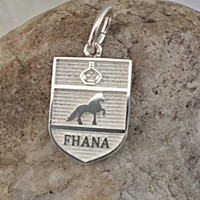 Sterling Silver Friesian Horse Breed Charm or Pendant