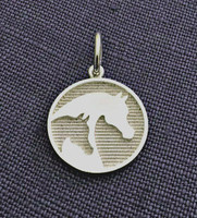 Sterling Silver Arabian Horse Breed Charm or Pendant