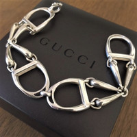 Vintage Gucci Stirrups and Bits Link Bracelet