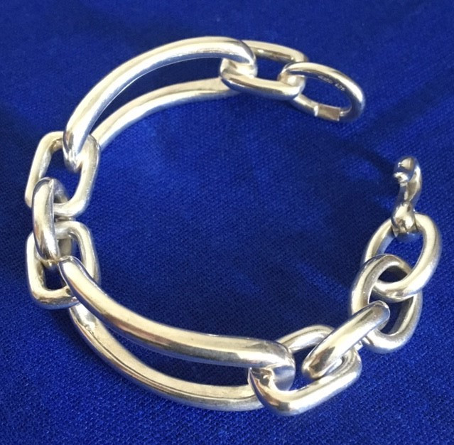 Vintage and Unique Ralph Lauren Solid Silver Link Bracelet