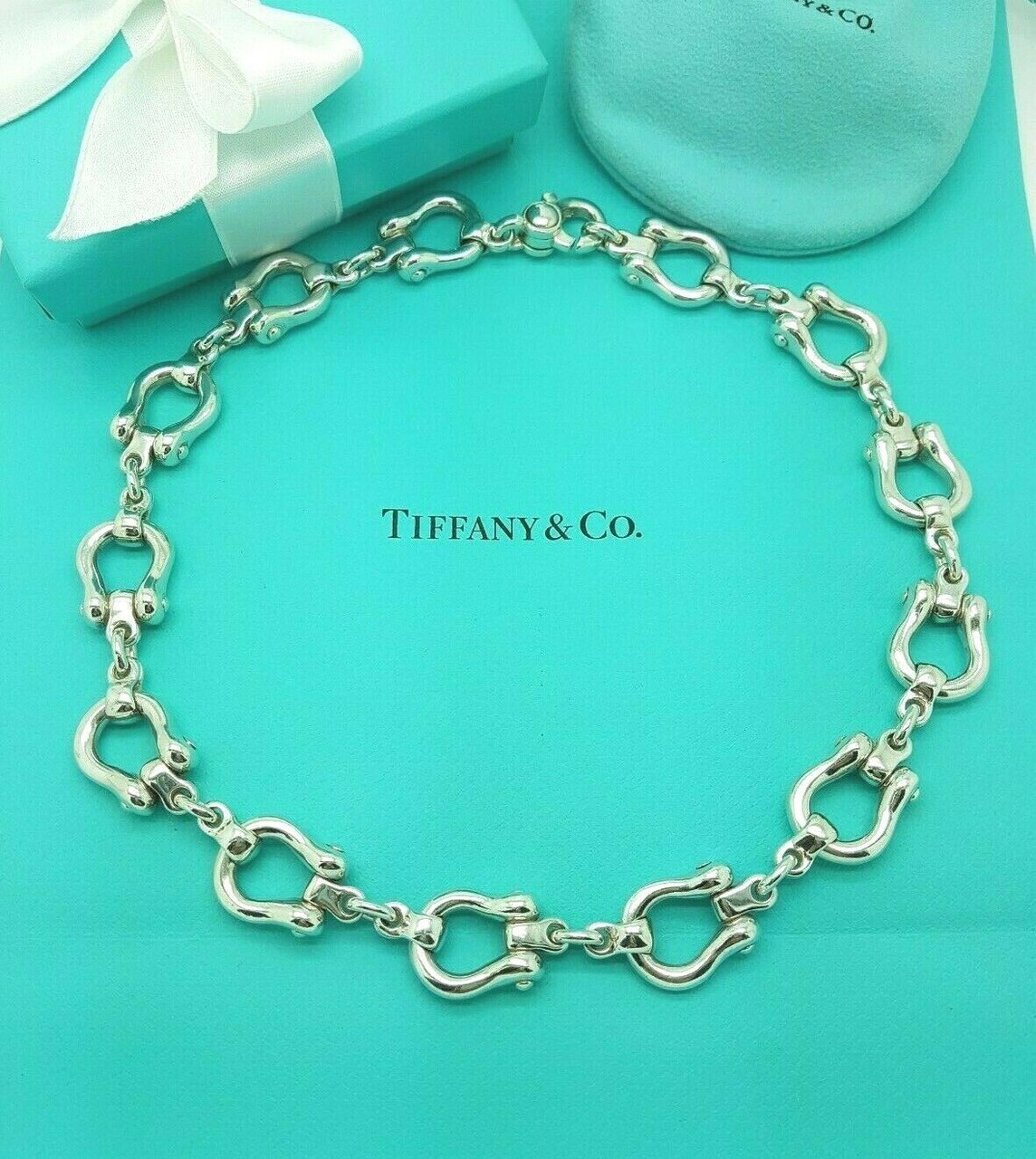 Tiffany & Co. Horseshoe Link Necklace in Sterling Silver – 31 Jewels Inc.