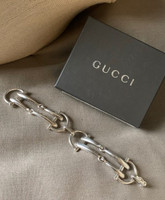 Rare Vintage Gucci Double Link Snaffle Bit Bracelet