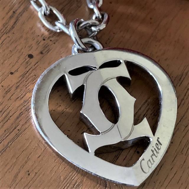 Cartier　KEYRING　カルティエキーホルダー　Cハート　C Heart 楽天市場】カルティエ キーリング ハートの通販