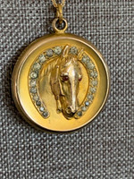 Antique Horse Head Locket Pendant with Excellent Detail
