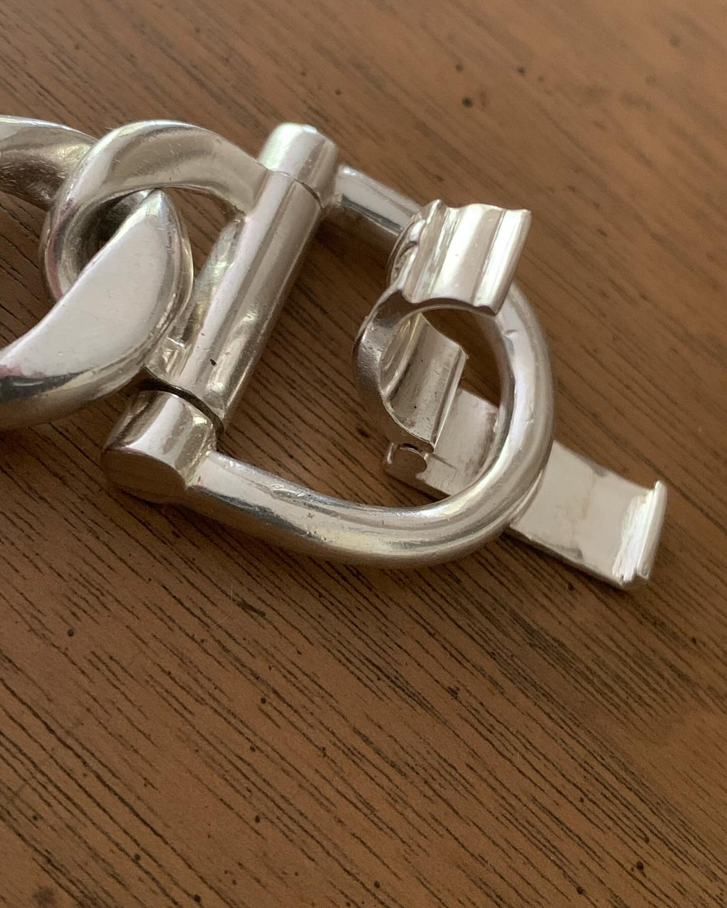 Vintage Chunky Horse Bit and Buckle Motif Bracelet - Show