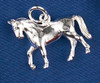 Sterling Silver Dressage Horse Charm