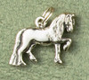 Sterling silver Friesian Horse Charm or Pendant