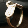 14k Gold Saddle Ring