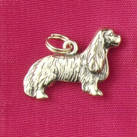 Sterling Silver Cavalier King Charles Spaniel Charm or Pendant