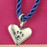 Pawprints on Your Heart Charm Necklace