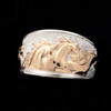 14k Gold and Sterling Silver Fantasy Horse Ring