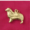14k Gold Australian Shepherd Charm or Pendant