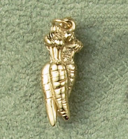 14k Gold Bunch of Carrots Charm or Pendant