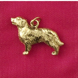 14k Gold Golden Retriever Dog Charm or Pendant