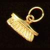 14k Gold Horse Brush Charm Charm or Pendant