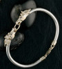 14k Gold Horse Head Bangle Bracelet