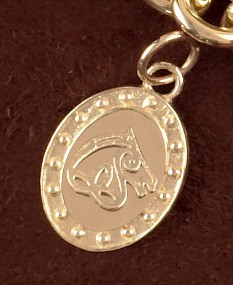 14K Gold Irish Sport Horse Charm or Pendant Necklace