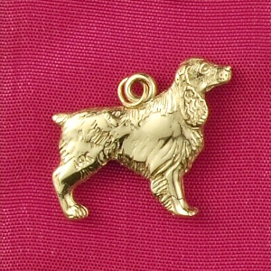 14k Gold Springer Spaniel Dog Charm or Pendant