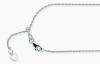 14k White Gold Adjustable Rope Chain