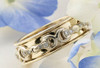 14k Yellow Gold and Diamond Wedding Band Style Ring