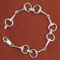 Handmade Sterling Silver Snaffle Bit Bracelet