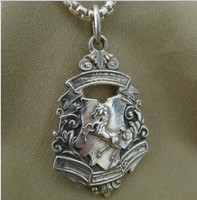 Rearing Horse Fob with Chain Pendant Necklace