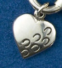 Sterling silver "Hoofprints on Your Heart" Charm or Pendant