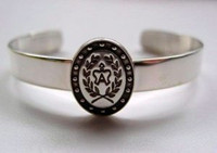Sterling Silver American Warmblood Breed Symbol Bracelet