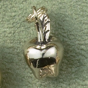 Sterling Silver Apple Charm or Pendant