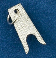 Sterling Silver Boot Jack Charm or Pendant.